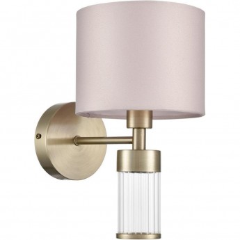 Бра LUMION DAMONA 8109/1W MODERNI LN25 E14 40W 220V латунь титаниум/бежевый, металл/текстиль/стекло Бра LUMION DAMONA 8109/1W MODERNI LN25 E14 40W 220V латунь титаниум/бежевый, металл/текстиль/стекло