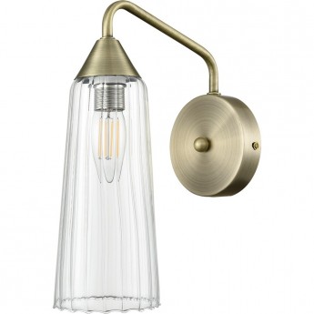 Бра LUMION DOLIANA 6584/1W MODERNI LN24 E14 1*40W 220V бронза/прозрачный, металл/стекло Бра LUMION DOLIANA 6584/1W MODERNI LN24 E14 1*40W 220V бронза/прозрачный, металл/стекло