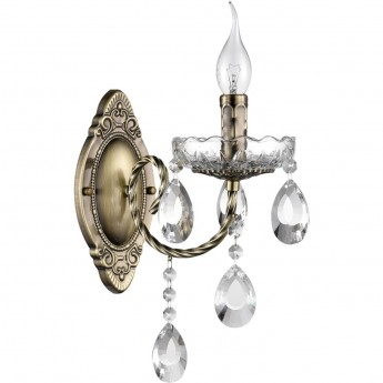 Бра LUMION LINN CLASSI LN25 8190/1W E14 1*40W 220V античная бронза, металл/хрусталь Бра LUMION LINN CLASSI LN25 8190/1W E14 1*40W 220V античная бронза, металл/хрусталь