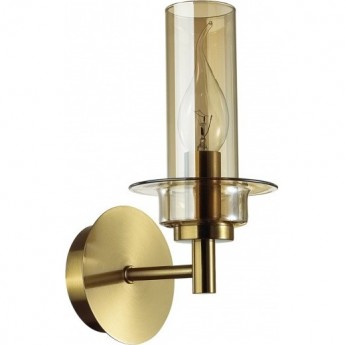 Бра LUMION MADONNA 6554/1W CLASSI LN24 E14 1*40W 220V бронза/коньячный/металл/стекло Бра LUMION MADONNA 6554/1W CLASSI LN24 E14 1*40W 220V бронза/коньячный/металл/стекло