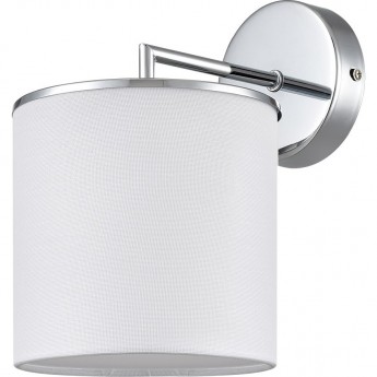 Бра LUMION SUNTORI 6591/1W CLASSI LN24 E14 1*40W 220V хром/белый, металл/текстиль Бра LUMION SUNTORI 6591/1W CLASSI LN24 E14 1*40W 220V хром/белый, металл/текстиль