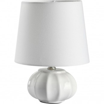 Настольная лампа LUMION HAMA 8145/1T MODERNI LN25 000 Е27 1*60W 220V белый, керамика/текстиль Настольная лампа LUMION HAMA 8145/1T MODERNI LN25 000 Е27 1*60W 220V белый, керамика/текстиль