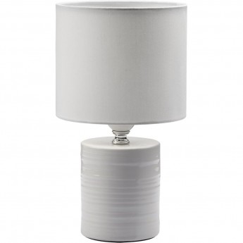 Настольная лампа LUMION TUALA 8144/1T MODERNI LN25 000 Е27 1*60W 220V белый, керамика/текстиль Настольная лампа LUMION TUALA 8144/1T MODERNI LN25 000 Е27 1*60W 220V белый, керамика/текстиль