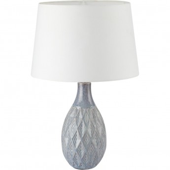 Настольная лампа LUMION YARA 8138/1T MODERNI LN25 000 Е27 1*60W 220V серый/белый, керамика/текстиль Настольная лампа LUMION YARA 8138/1T MODERNI LN25 000 Е27 1*60W 220V серый/белый, керамика/текстиль