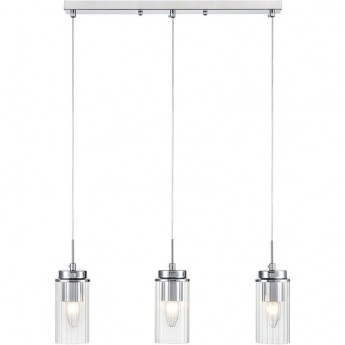 Подвес LUMION ISHA 8102/3A COMFI LN25 Е14 3*40W 220V хром/прозрачный металл/металл Подвес LUMION ISHA 8102/3A COMFI LN25 Е14 3*40W 220V хром/прозрачный металл/металл