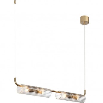 Подвес LUMION TORONTO 6560/4 SUSPENTIONI LN24 G9 4*20W 220V золотой/прозрачный/металл/стекло Подвес LUMION TORONTO 6560/4 SUSPENTIONI LN24 G9 4*20W 220V золотой/прозрачный/металл/стекло