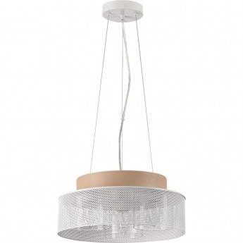 Подвесной светильник LUMION BASALTO 6599/3C MODERNI LN24 Е27 3*40W 220V белый/белый, бежевый металл, эко кожа/металл, стекло Подвесной светильник LUMION BASALTO 6599/3C MODERNI LN24 Е27 3*40W 220V белый/белый, бежевый металл, эко кожа/металл, стекло