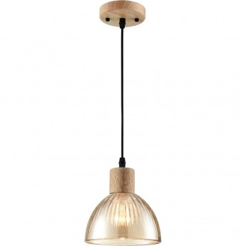 Подвесной светильник LUMION NATANA 8054/1А SUSPENTIONI LN24 E27 1*60W 220V дерево/амбер металл/стекло Подвесной светильник LUMION NATANA 8054/1А SUSPENTIONI LN24 E27 1*60W 220V дерево/амбер металл/стекло