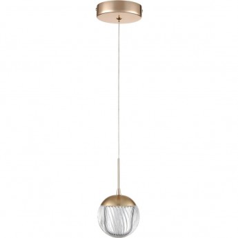 Подвесной светильник LUMION RIMINI 8083/1A LEDIO LN25 320 LED 1*3W 220V золото/прозрачный, металл/акрил Подвесной светильник LUMION RIMINI 8083/1A LEDIO LN25 320 LED 1*3W 220V золото/прозрачный, металл/акрил