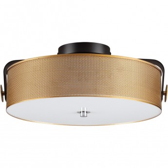 Потолочный светильник LUMION DRUMY 6597/40L LEDIO LN24 LED 40W 4000К 220V черный, античная латунь/античная латунь металл/металл, стекло Потолочный светильник LUMION DRUMY 6597/40L LEDIO LN24 LED 40W 4000К 220V черный, античная латунь/античная латунь металл/металл, стекло