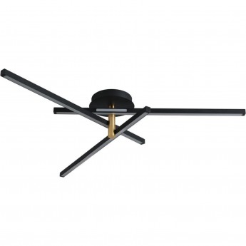 Потолочный светильник LUMION LEDIO PARKER 6547/56CL LN23 025 LED 56W 4000K 2160Лм 220V чёрный золотой Потолочный светильник LUMION LEDIO PARKER 6547/56CL LN23 025 LED 56W 4000K 2160Лм 220V чёрный золотой