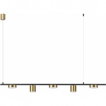 Светильник подвесной LUMION FLINT 6532/57L LEDIO LN23 029 LED 57W 3000-6000K 2171Лм 220V чёрный латунь Светильник подвесной LUMION FLINT 6532/57L LEDIO LN23 029 LED 57W 3000-6000K 2171Лм 220V чёрный латунь