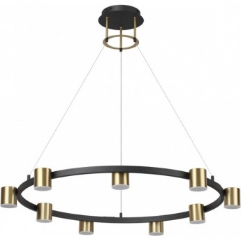 Светильник подвесной LUMION FLINT LEDIO 6532/58L LN23 029 LED 58W 3000-6000K 2224Лм 220V чёрный, латунь Светильник подвесной LUMION FLINT LEDIO 6532/58L LN23 029 LED 58W 3000-6000K 2224Лм 220V чёрный, латунь